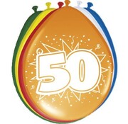 Ballonnen 50 jaar - 8 stuks
