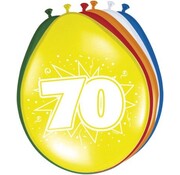 Ballonnen 70 jaar - 8 stuks