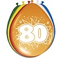 Ballonnen 80 jaar - 8 stuks