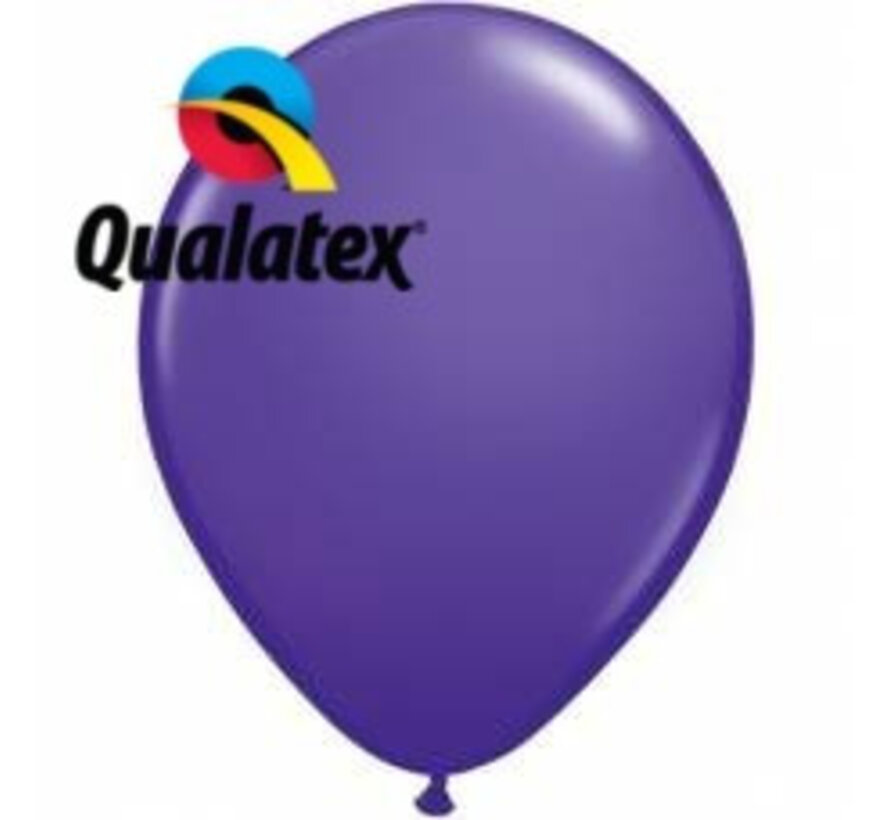 Ballonnen Paars 28cm 100 stuks | Qualatex