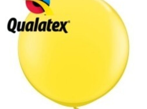 Grote ballon Geel 90cm 1 stuks | Qualatex