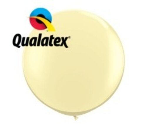 Grote ballon Ivoor 90cm 1 stuks | Qualatex