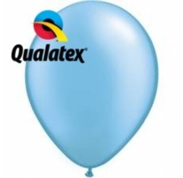 Ballonnen Pearl Azure Blauw 28cm 100 stuks | Qualatex