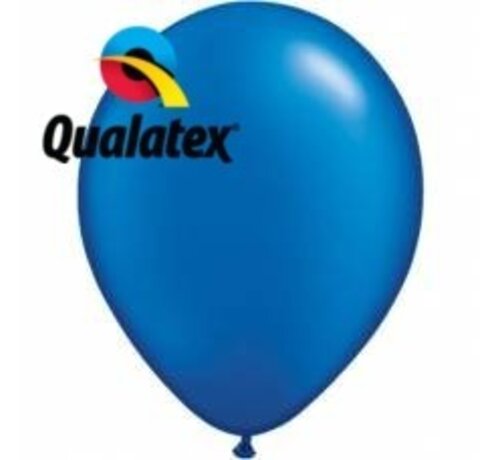 Ballonnen Pearl Sapphire Blauw 28cm 100 stuks | Qualatex