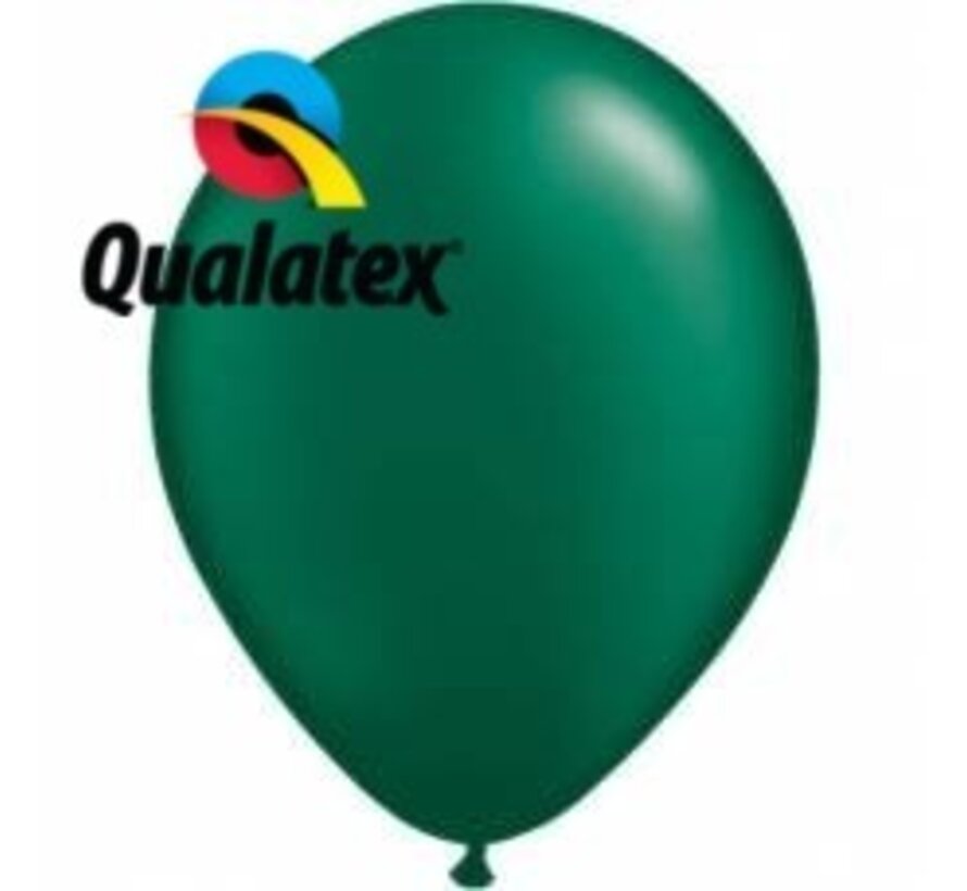 Ballonnen Pearl Forest Groen 28cm 100 stuks | Qualatex