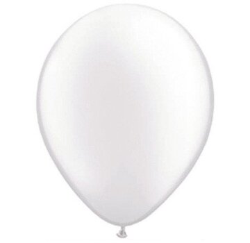 Ballonnen Pearl Wit 15cm 100 stuks | Qualatex