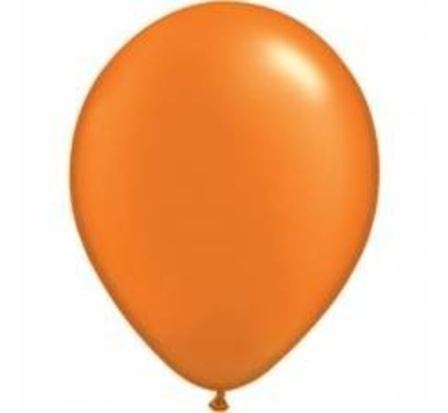 Ballonnen Pearl Oranje 15cm 100 stuks | Qualatex