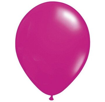 Ballonnen Pearl Magenta 15cm 100 stuks | Qualatex