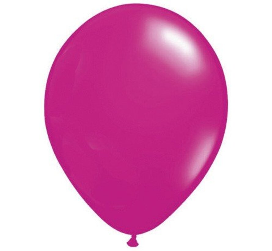 Ballonnen Pearl Magenta 15cm 100 stuks | Qualatex