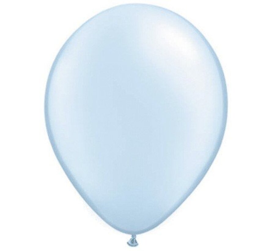 Ballonnen Pearl Licht Blauw 15cm 100 stuks | Qualatex
