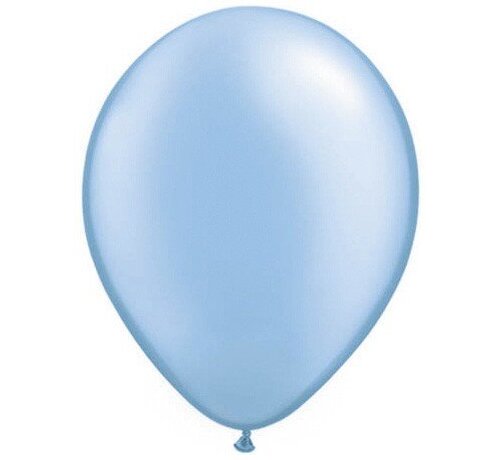 Pearl Azure Blauw ballonnen Qualatex - 100 stuks