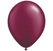 Pearl Bordeaux Rood ballonnen Qualatex - 100 stuks