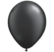 Pearl Zwart ballonnen Qualatex - 100 stuks