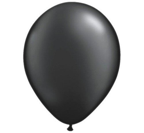 Pearl Zwart ballonnen Qualatex - 100 stuks