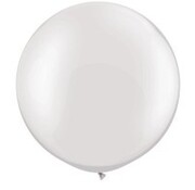 Pearl Wit grote ballon Qualatex - 1 stuks