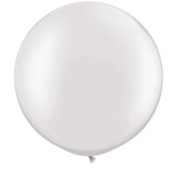 Pearl Wit grote ballon Qualatex - 1 stuks