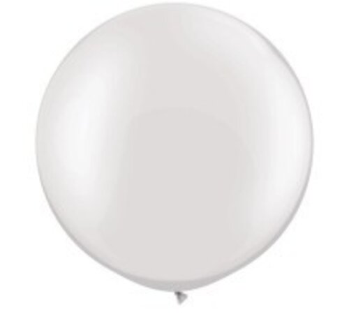 Pearl Wit grote ballon Qualatex - 1 stuks