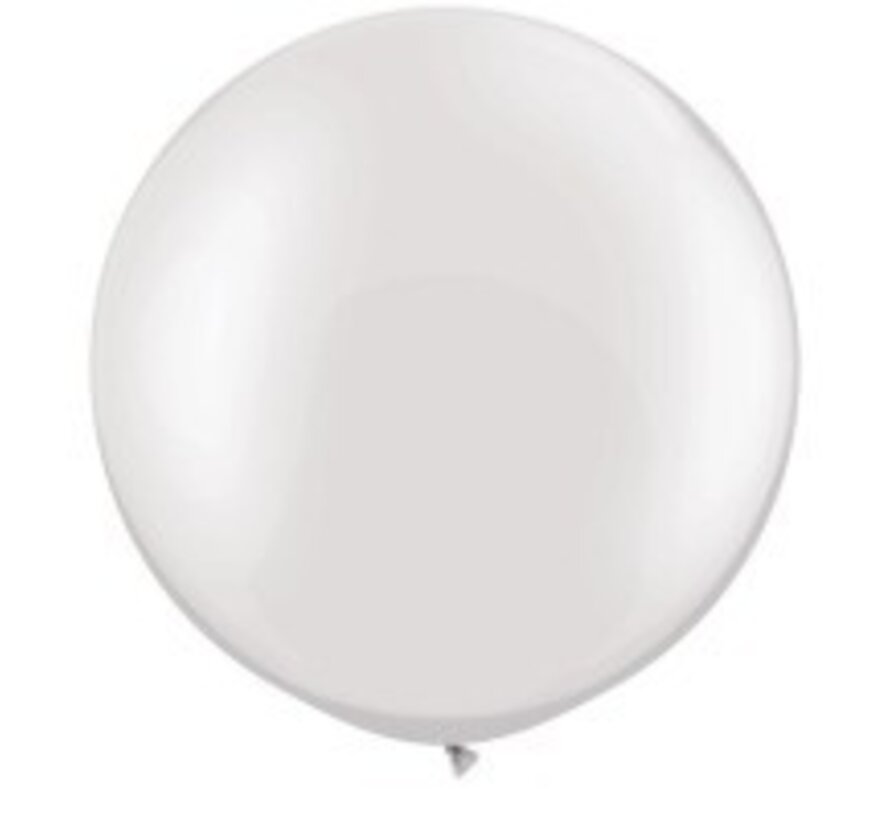 Pearl Wit grote ballon Qualatex - 1 stuks