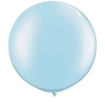 Pearl Licht Blauw grote ballon Qualatex - 1 stuks