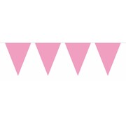 Vlaggenlijn Effen Baby Roze 10m inclusief lint