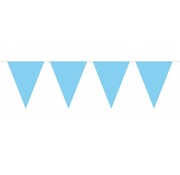 Vlaggenlijn Effen Baby Blauw 10m inclusief lint