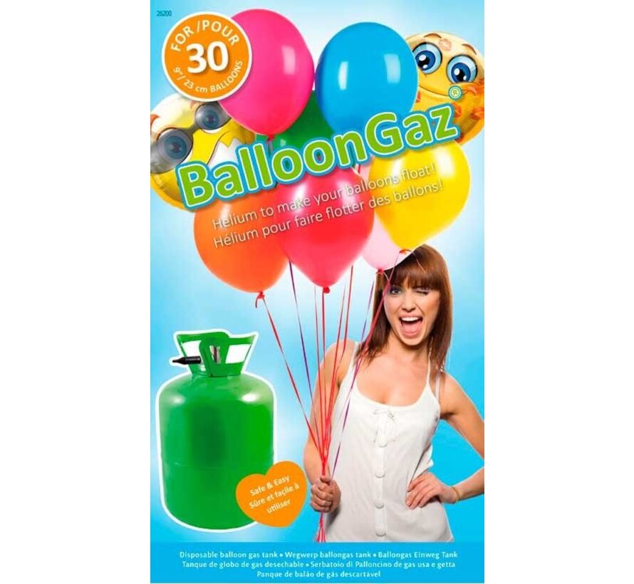 Helium tank geschikt voor 30 ballonnen