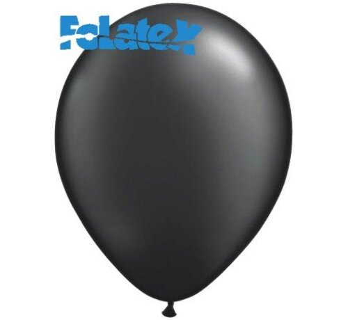 Ballonnen Zwart Metallic 30cm 10 stuks | Folatex