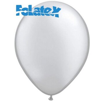 Ballonnen Zilver Metallic 30cm 10 stuks | Folatex