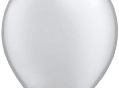 Ballonnen Zilver Metallic 30cm 10 stuks | Folatex