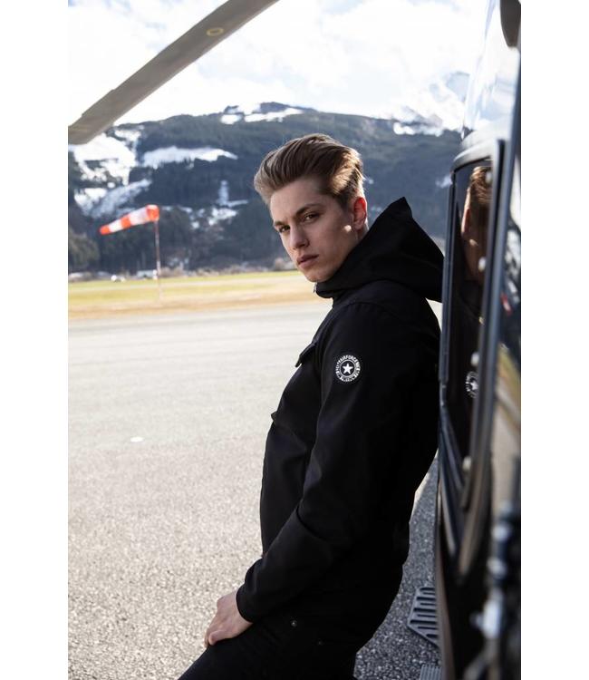 AIRFORCE SOFTSHELL CHEST POCKET BLACK 