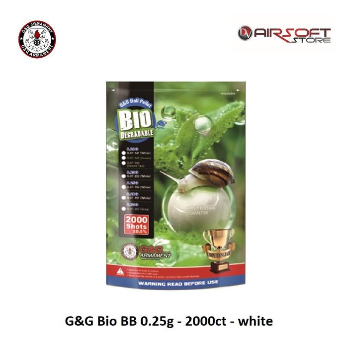 G&G G&G Bio BB 0.25g - 2000ct - white