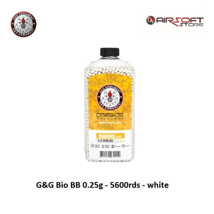 G&G Bio BB 0.25g - 5600rds - white