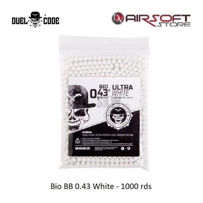 Duel Code Bio BB 0.43 White - 1000 rds