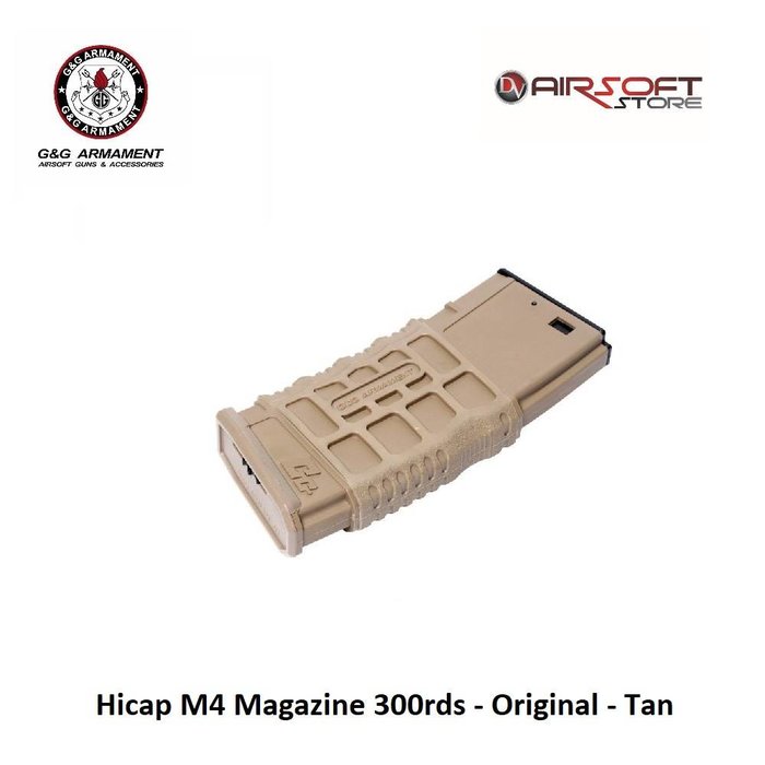 G&G Hicap M4 Magazine 300rds - Original - Tan