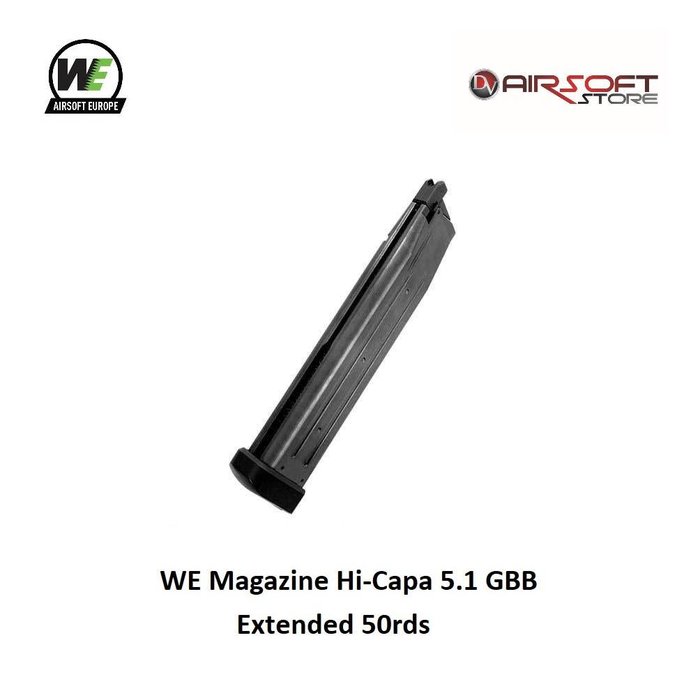 WE (Wei Tech) Magazine WE Hi-Capa 5.1 GBB Extended 50rds