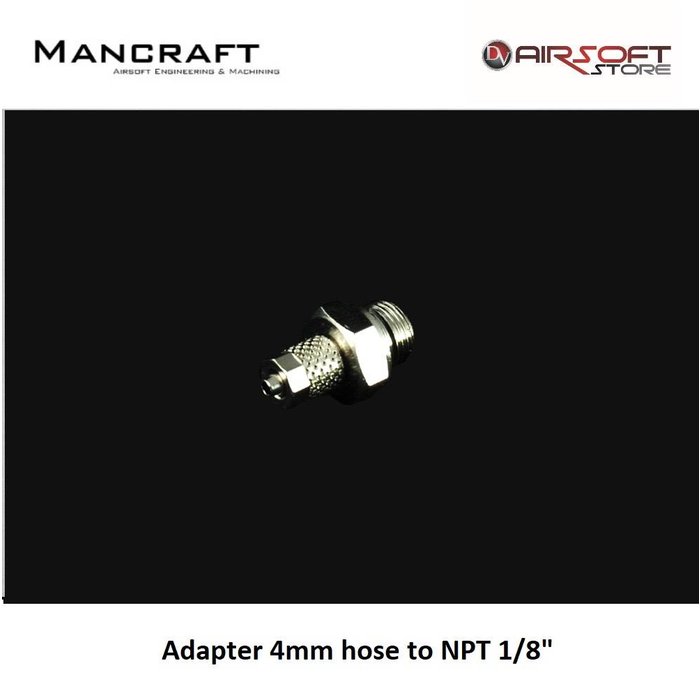 Mancraft Adapter 4mm hose to NPT 1/8"