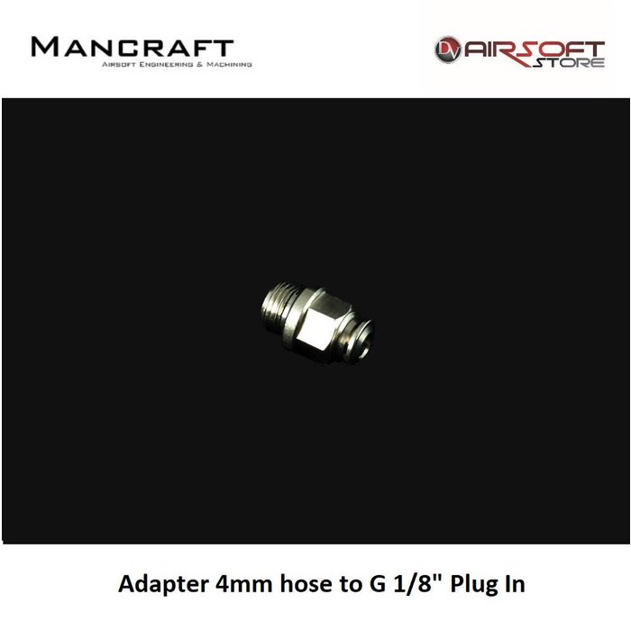 Mancraft Adapter 4mm hose to G 1/8" Plug In