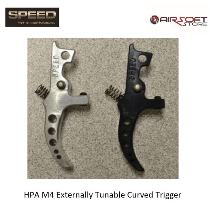 Speed Airsoft HPA M4 Externally Tunable Curved Trigger