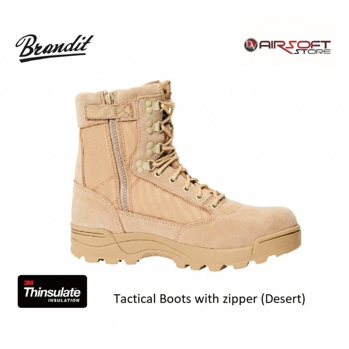 Brandit Tactical Boots with zipper (Desert)