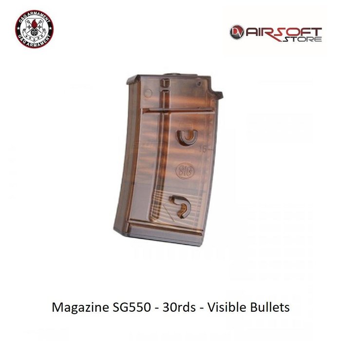 G&G Magazine SG550 - 30rds - Visible Bullets