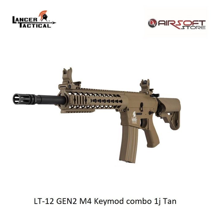 Lancer Tactical LT-12 GEN2 M4 Keymod combo 1j Tan