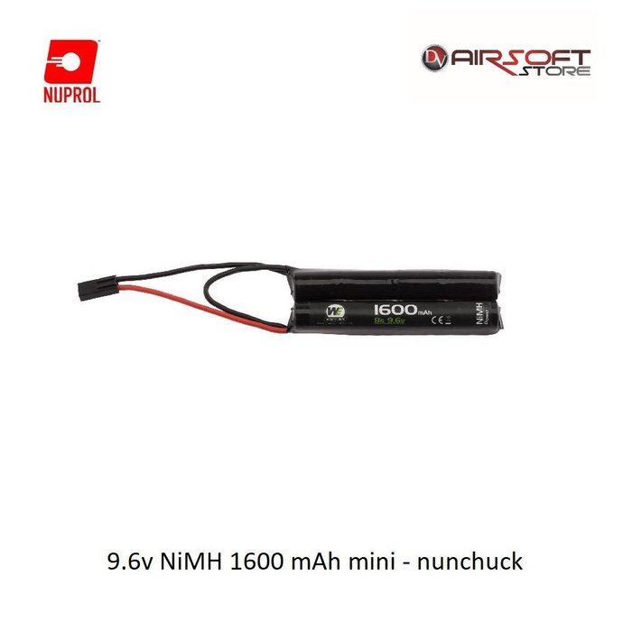 NUPROL Battery Nuprol NiMH 9.6V 1600mah mini - nunchuck