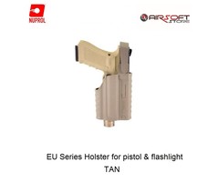 NUPROL Glock Series Holster for pistol with flashlight - TAN