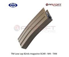 Tokyo Marui TM Low cap 82rds magazine SCAR - M4 - TAN