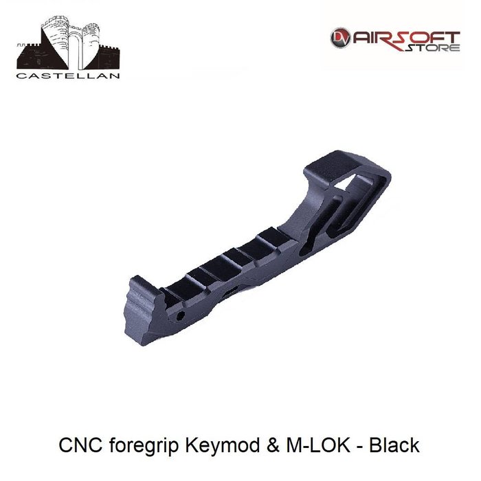 Castellan CNC foregrip Keymod & M-LOK - Black
