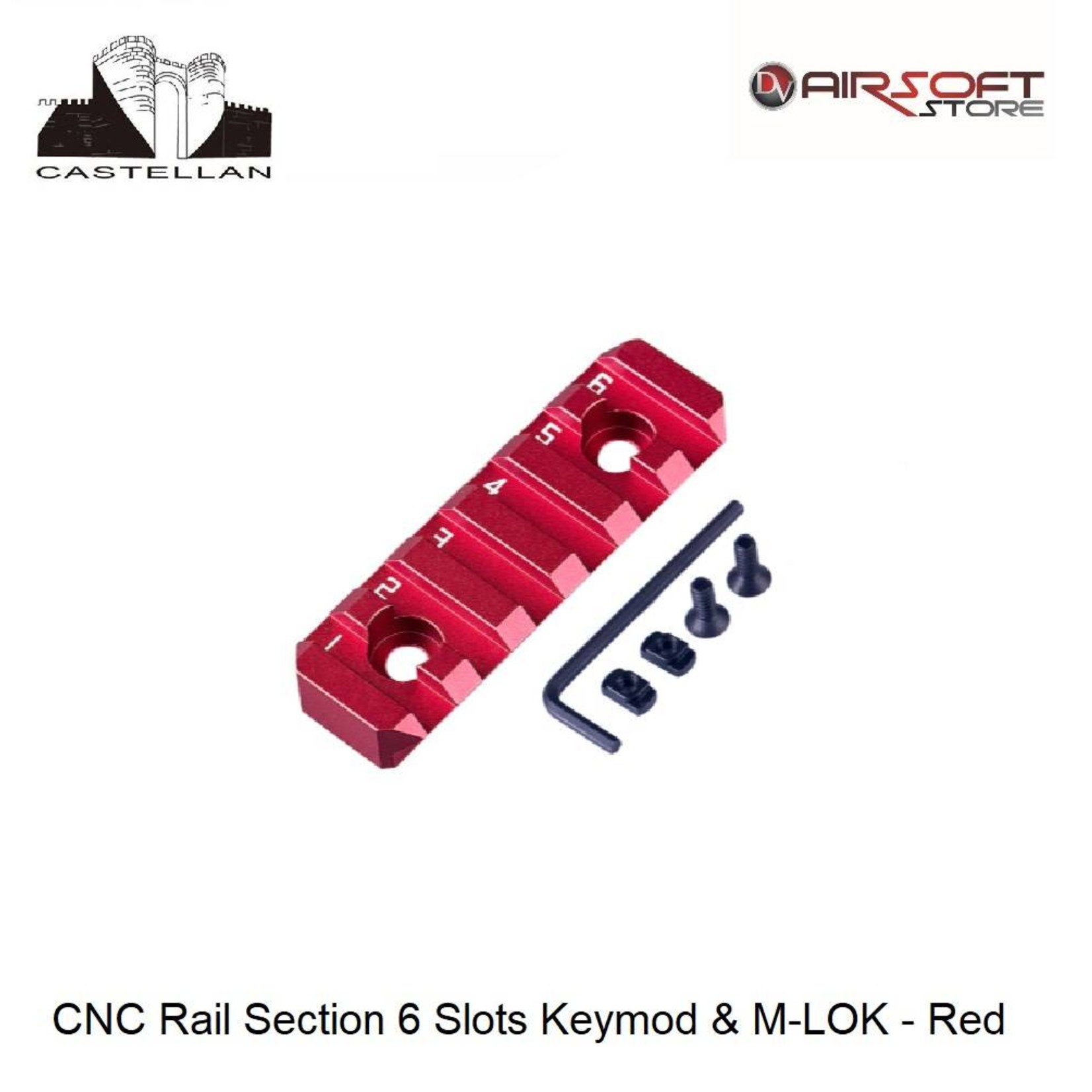 aluminum m-lok keymod rail section hardware
