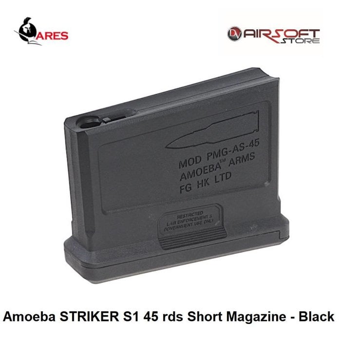 Ares Amoeba STRIKER S1 45 rds Short Magazine - Black