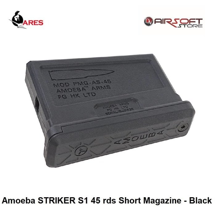 Ares Amoeba STRIKER S1 45 rds Short Magazine - Black