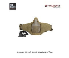 One Tigris Scream Airsoft Mask Medium - Tan