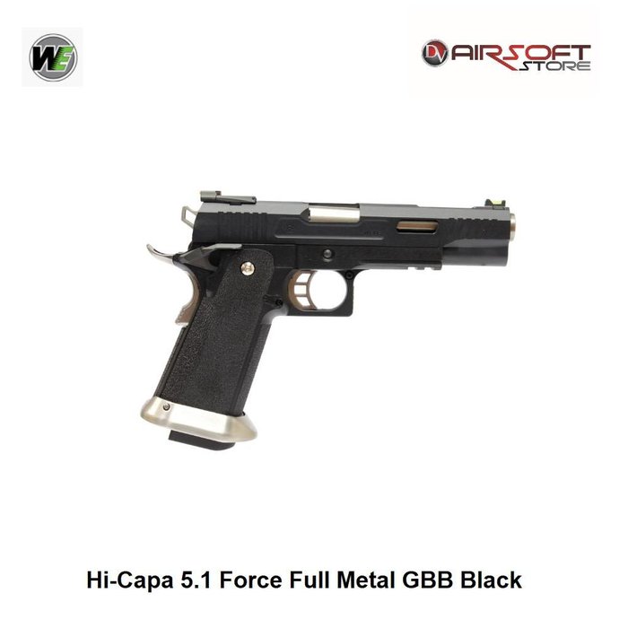 WE (Wei Tech) Hi-Capa 5.1 G-Force TREX GBB - Black